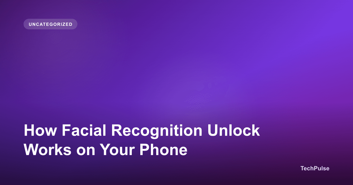 How Facial Recognition Unlock Works on Your Phone